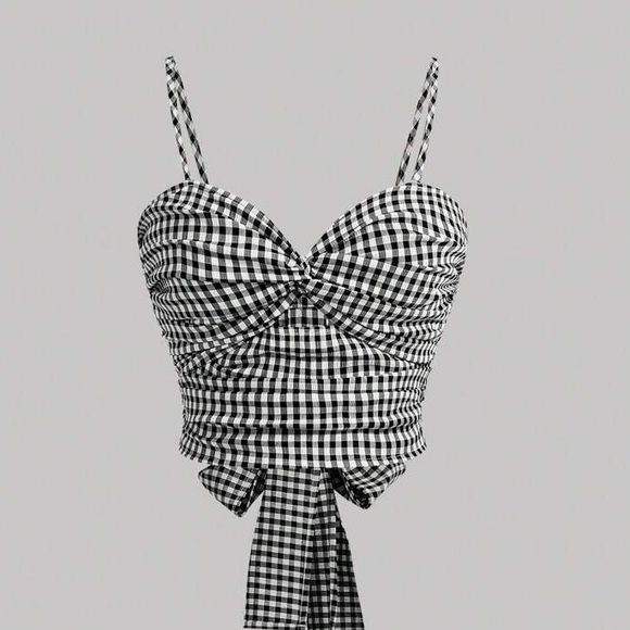 Gingham 2-Piece Set, Size Medium - Picture 3 of 8